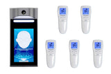 TSCAN Bundle - Non-Contact Infrared Temperature Scan Kiosk with 5 Handheld Thermometers